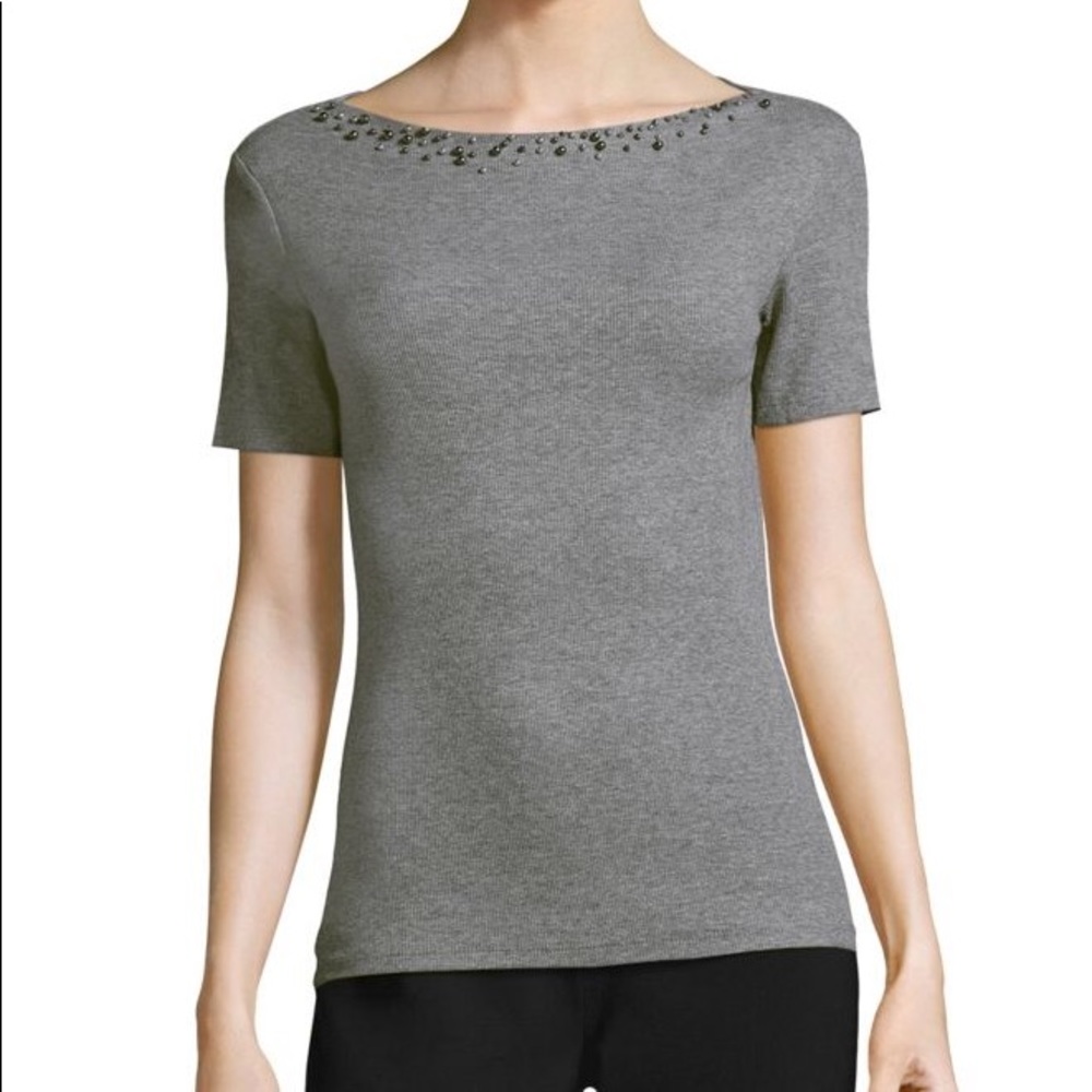Elie Tahari Benson Knit Tee